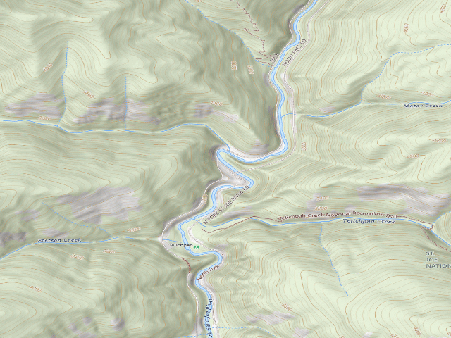 USGS topographic map of USFS dispersed camp — ID #371
