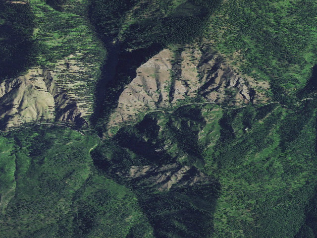 Aerial image of USFS dispersed camp — ID #373