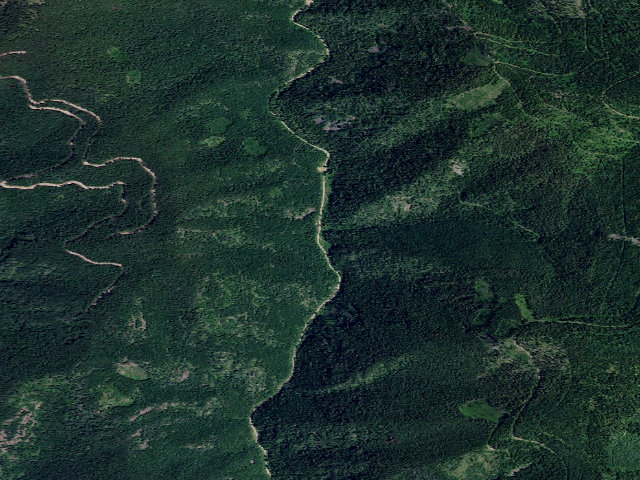 Aerial image of USFS dispersed camp — ID #377
