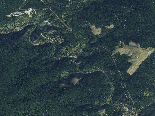 Aerial image of USFS dispersed camp — ID #383
