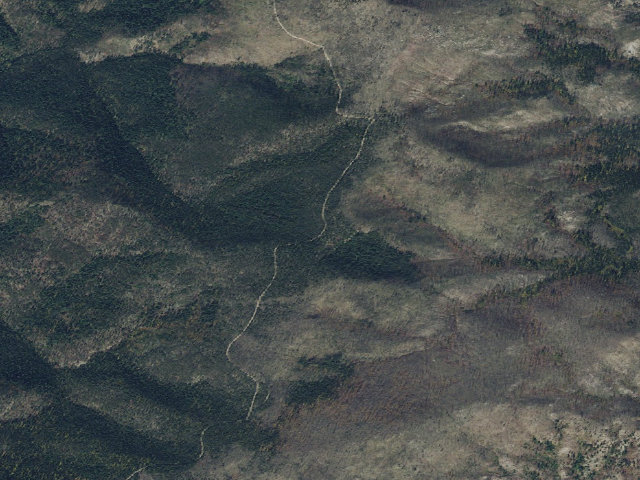 Aerial image of USFS dispersed camp — ID #385