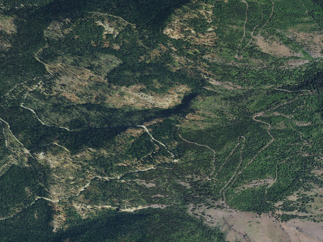 Aerial image of USFS dispersed camp — ID #387