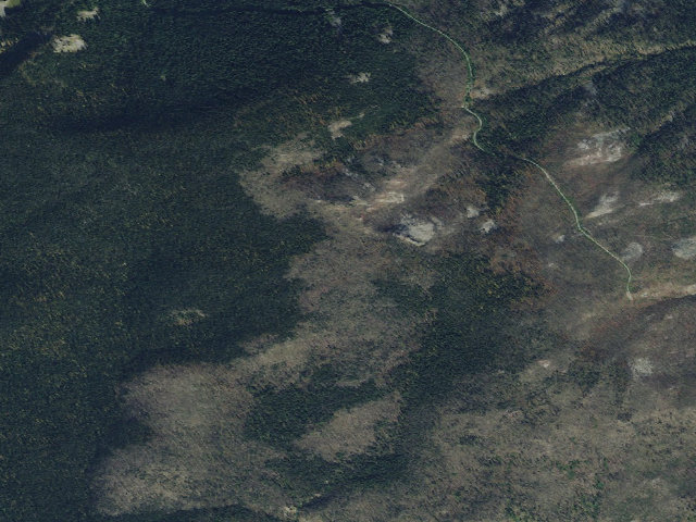 Aerial image of USFS dispersed camp — ID #388
