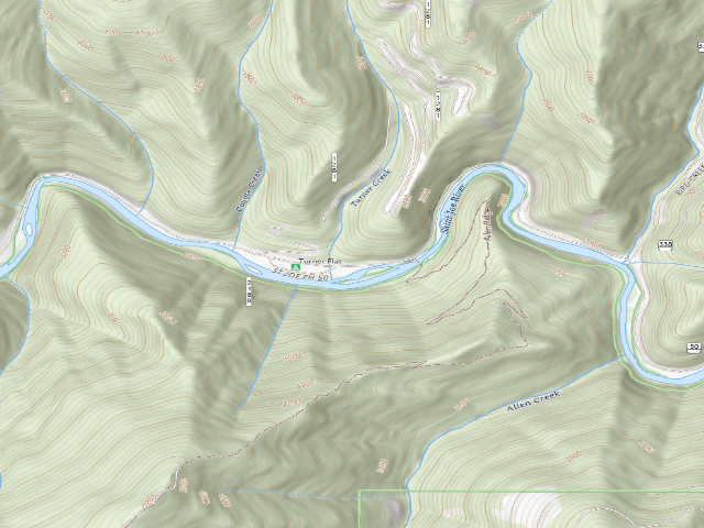 USGS topographic map of USFS dispersed camp — ID #39