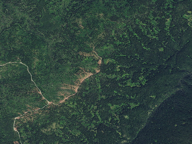 Aerial image of USFS dispersed camp — ID #390