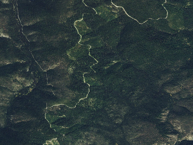 Aerial image of USFS dispersed camp — ID #392