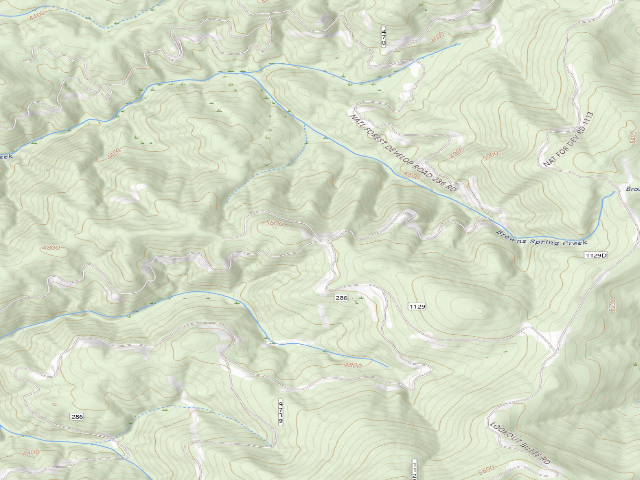 USGS topographic map of USFS dispersed camp — ID #393