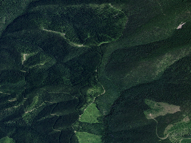 Aerial image of USFS dispersed camp — ID #400