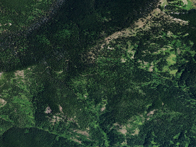Aerial image of USFS dispersed camp — ID #403