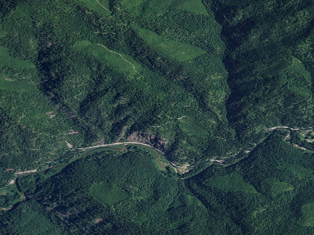 Aerial image of USFS dispersed camp — ID #409