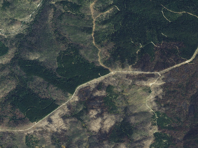 Aerial image of USFS dispersed camp — ID #411
