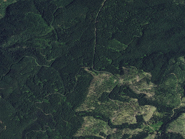 Aerial image of USFS dispersed camp — ID #412