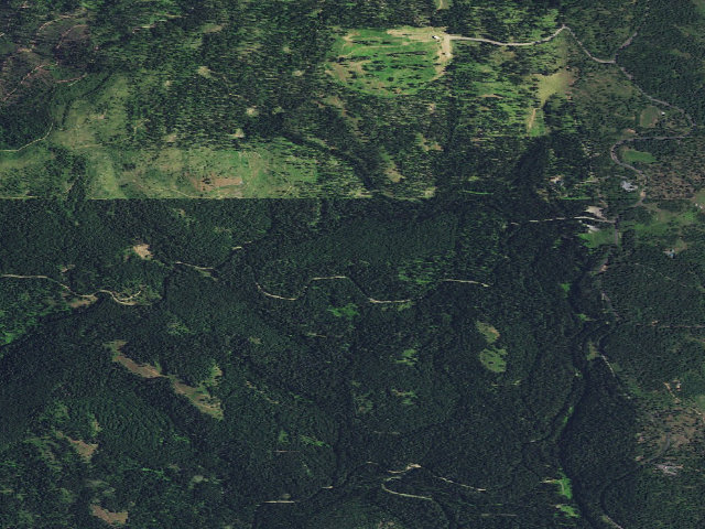 Aerial image of USFS dispersed camp — ID #415