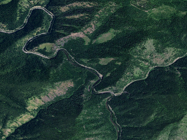 Aerial image of USFS dispersed camp — ID #419