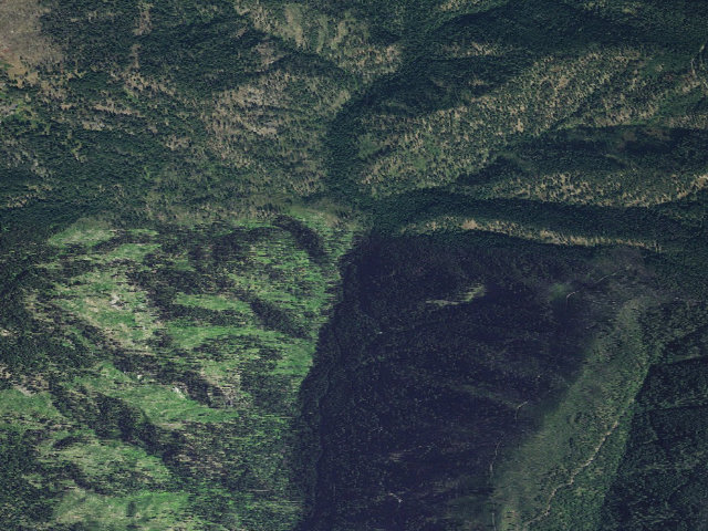 Aerial image of USFS dispersed camp — ID #420