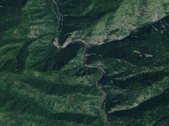 Aerial image of USFS dispersed camp — ID #424