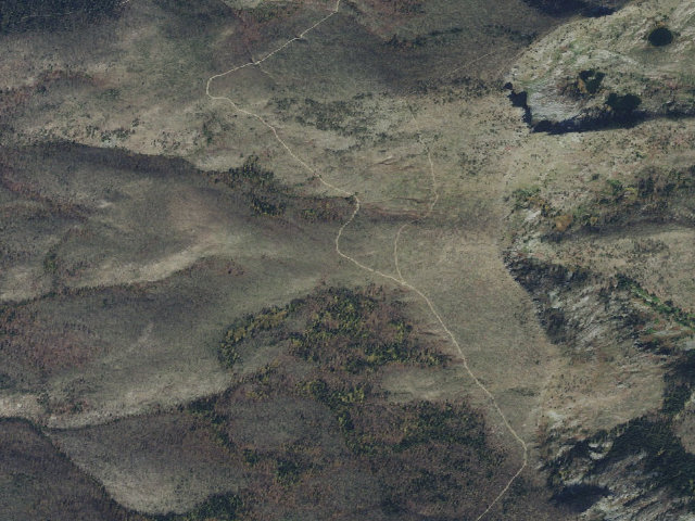 Aerial image of USFS dispersed camp — ID #427