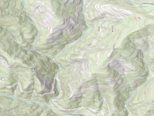 USGS topographic map of USFS dispersed camp — ID #428