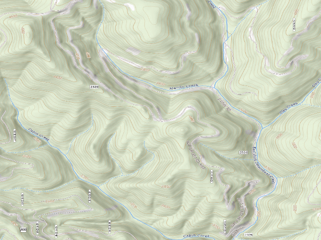 USGS topographic map of USFS dispersed camp — ID #430