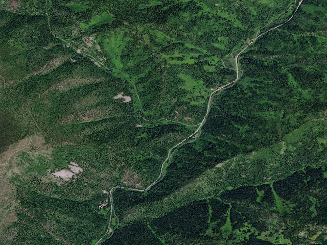 Aerial image of USFS dispersed camp — ID #431