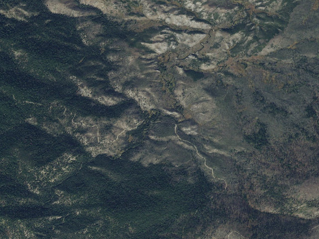 Aerial image of USFS dispersed camp — ID #432