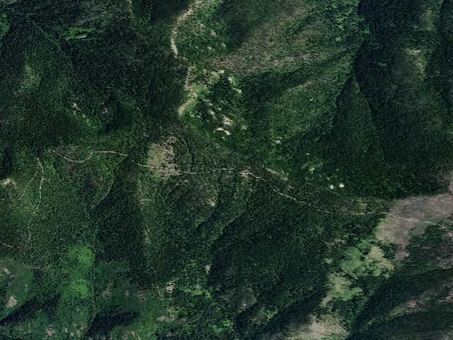 Aerial image of USFS dispersed camp — ID #435