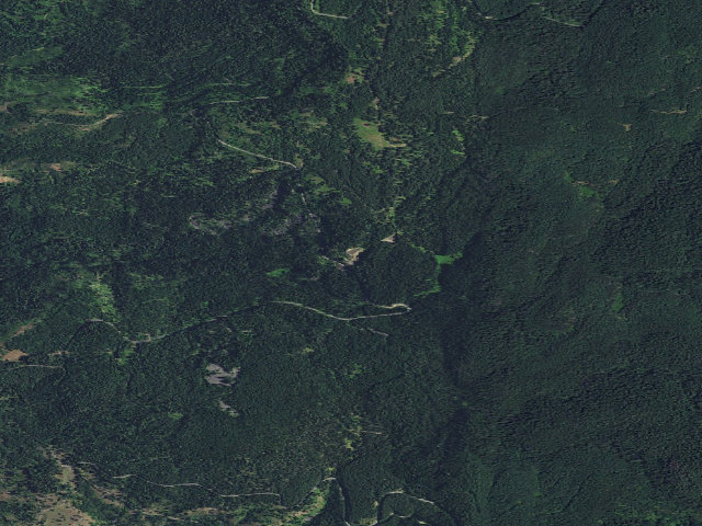 Aerial image of USFS dispersed camp — ID #438
