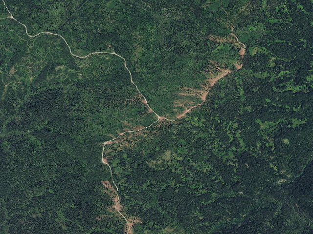 Aerial image of USFS dispersed camp — ID #440
