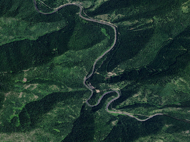 Aerial image of USFS dispersed camp — ID #443