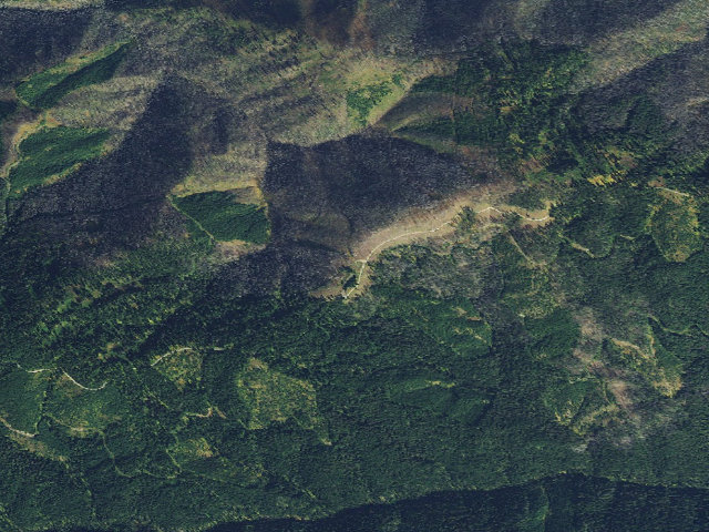 Aerial image of USFS dispersed camp — ID #445