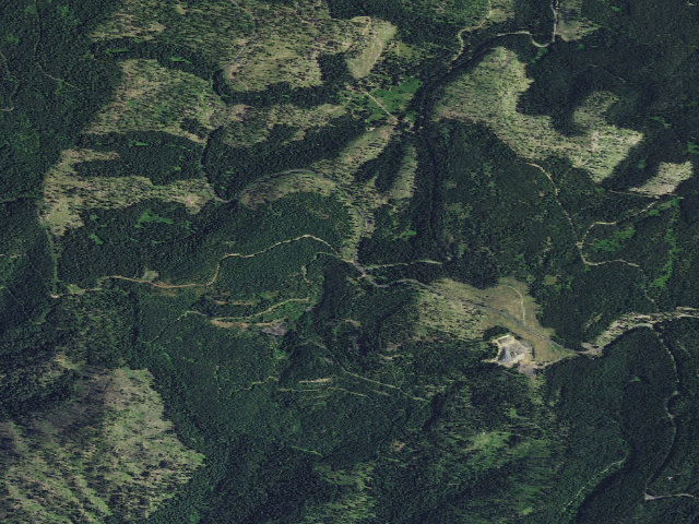 Aerial image of USFS dispersed camp — ID #448