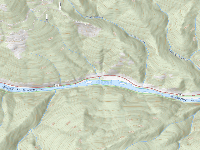 USGS topographic map of USFS dispersed camp — ID #449