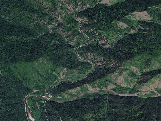 Aerial image of USFS dispersed camp — ID #450