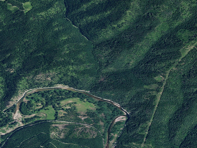 Aerial image of USFS dispersed camp — ID #451