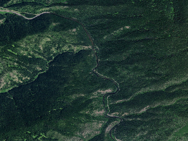 Aerial image of USFS dispersed camp — ID #452