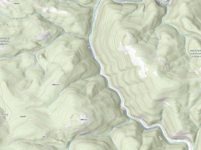 USGS topographic map of USFS dispersed camp — ID #46