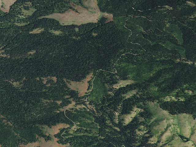 Aerial image of USFS dispersed camp — ID #464