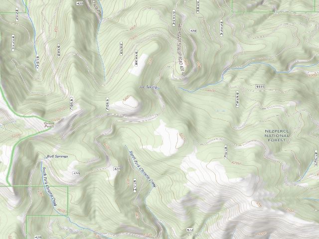 USGS topographic map of USFS dispersed camp — ID #468