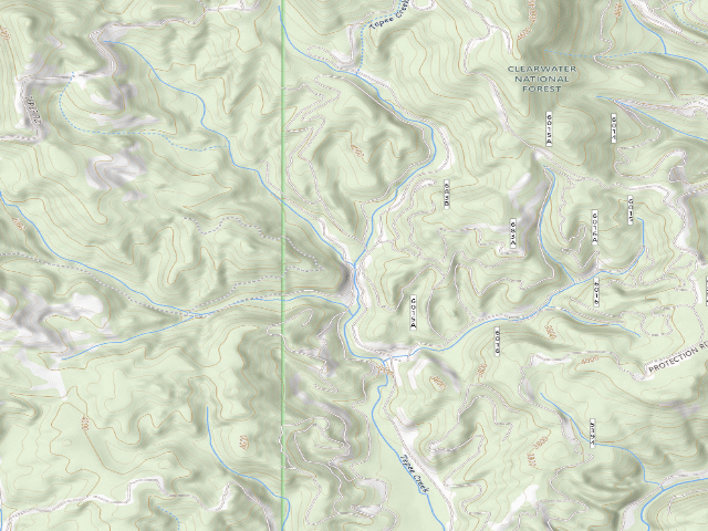 USGS topographic map of USFS dispersed camp — ID #469