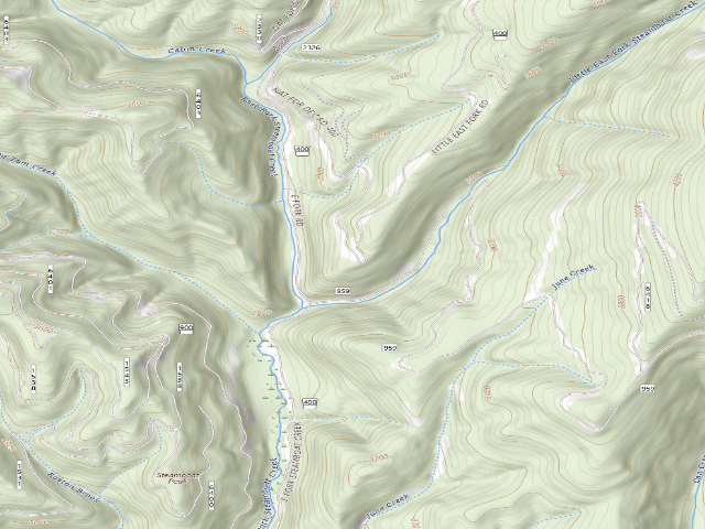 USGS topographic map of USFS dispersed camp — ID #47