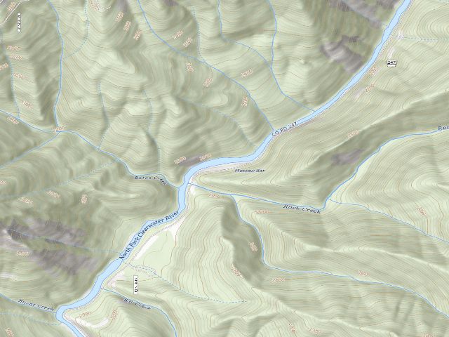 USGS topographic map of USFS dispersed camp — ID #475