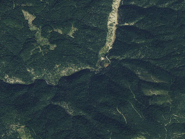 Aerial image of USFS dispersed camp — ID #483