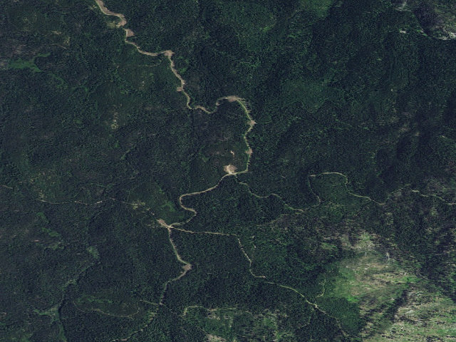 Aerial image of USFS dispersed camp — ID #484