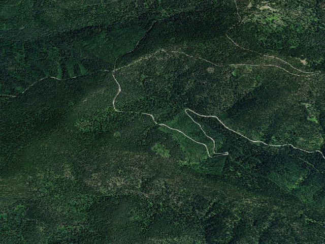 Aerial image of USFS dispersed camp — ID #492