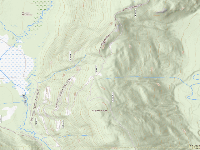 USGS topographic map of USFS dispersed camp — ID #495