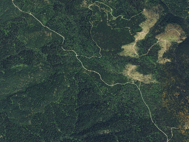 Aerial image of USFS dispersed camp — ID #500