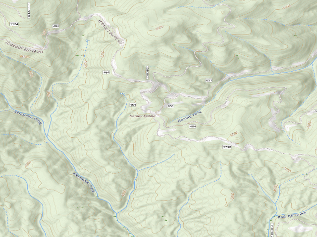 USGS topographic map of USFS dispersed camp — ID #501