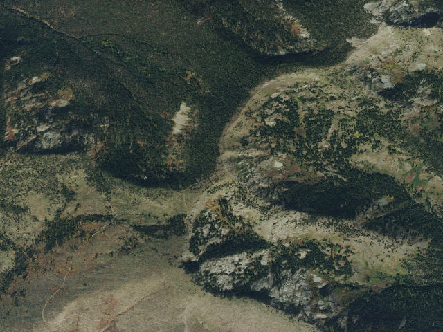 Aerial image of USFS dispersed camp — ID #502