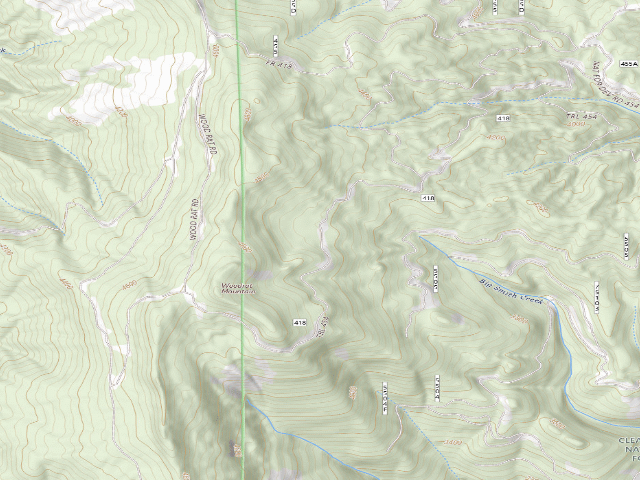 USGS topographic map of USFS dispersed camp — ID #504