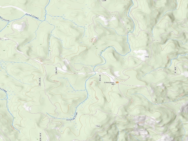 USGS topographic map of USFS dispersed camp — ID #506